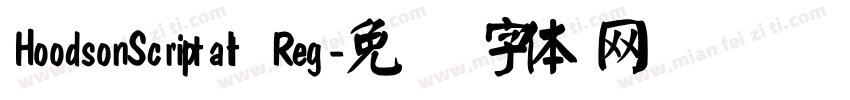 HoodsonScriptalt Reg字体转换